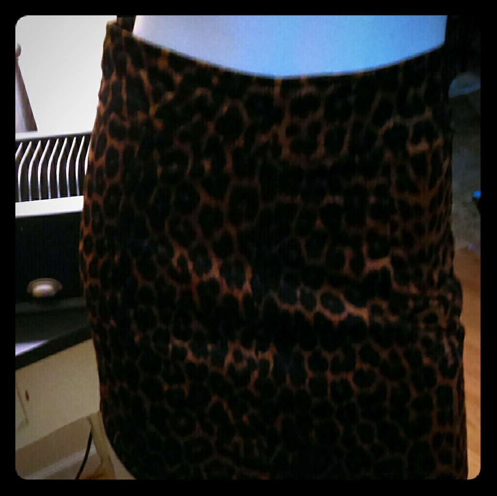 Animal print skirt